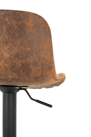 Krzesło barowe STOR PU regulowane  brązowe (KH010100942) - King Home