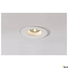 PLASTRA, lampa wpuszczana, QPAR51, okrągła, biały gips, maks. 35W (148070) - SLV