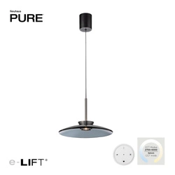 PURE E-MOON LAMPA WISZĄCA SZARA (2195-15) - Paul Neuhaus