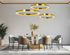 MOOSEE lampa wisząca RING LUXURY 110 złota - LED, chromowane złoto (MSE010100110) - Moosee
