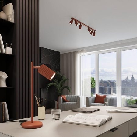 Plafon KARBON 6L ochra czerwona (SL.1642) - Sollux Lighting