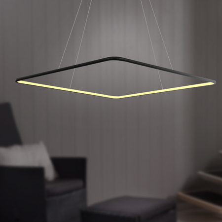 Lampa wisząca Ledowe Kwadraty No.1 40 in 3k czarna ściemnialna Altavola Design (LA079/P_40_in_3k_black_dimm) - ALTAVOLA DESIGN