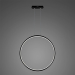 Nowoczesna lampa Ledowe Okręgi No.1 X 100cm czarna 4k Dali (LA073/X_100_in_4k_black_Dali) - ALTAVOLA DESIGN
