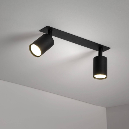 NEX BLACK 2XGU10 LAMPA SUFITOWA PODTYNKOWA (10799) - TK Lighting