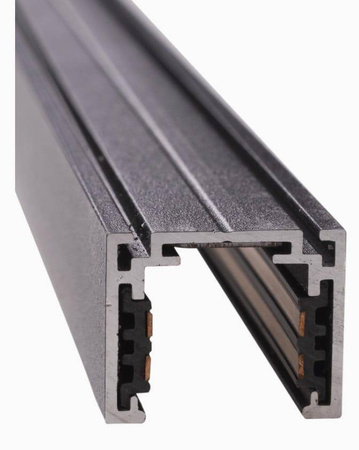 MAXLIGHT MT0012 SZYNA MAGNETYCZNA PŁYTKA, NATYNKOWA, 2 METRY, CZARNA