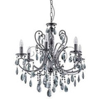 Żyrandol Barocco Black (MD72709-6B) - Italux