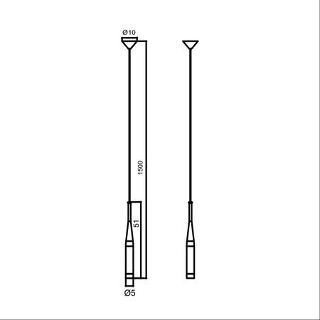 CONTE LAMPA WISZĄCA CZARNA-BIAŁA/BLACK-WHITE (MD1998-1BL) - Zuma Line