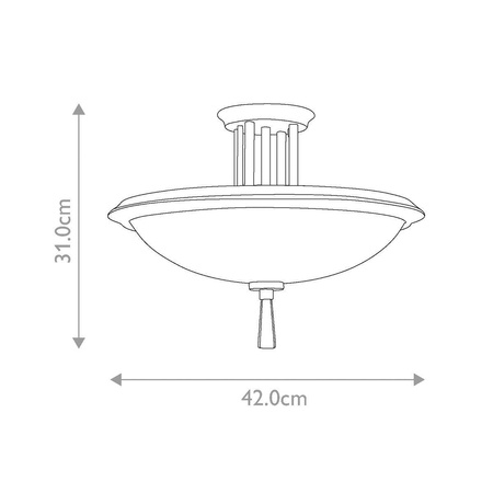 Lampa sufitowa Dreyfus (KL-DREYFUS-SFOZ) - Elstead Lighting