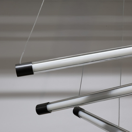 Ściemnialna długa lampa wisząca PALOS 6 3-STEP DIMM BK (AZ6778) Azzardo