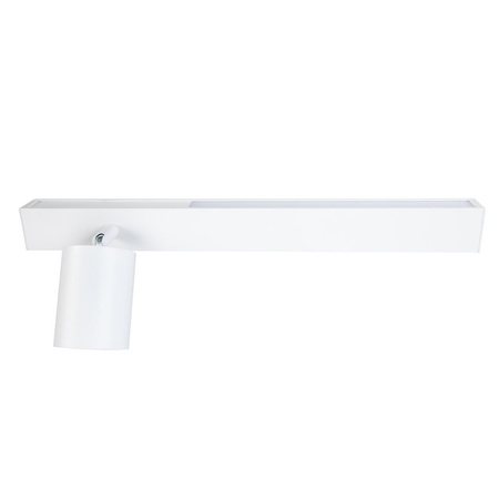 Kinkiet Magnet 9W+1xGU10 3000/4000K Biały Lewy (ML1129) - Milagro