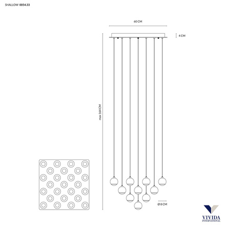 Lampa Wisząca SHALLOW 25 (0054.33.NE) - Vivida
