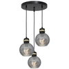 Lampa wisząca OMEGA BLACK / GOLD 3xE27 (MLP6533) - Milagro