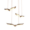 Designerska lampa wisząca GUFO 3 LED różowe złoto 36 cm (ST-DL8506) - Step into Design