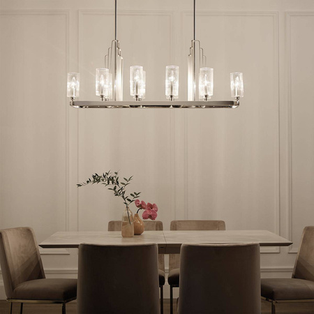 Lampa wisząca Kimrose - 10 źródeł światła - Polerowany nikiel (QN-KIMROSE10-PN) - Quintiesse