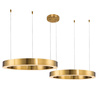 Lampa wisząca CIRCLE 60+60 LED mosiądz na 1 podsufitce (ST-8848-60+60 brass) - Step into Design
