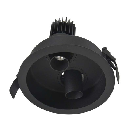 DOWNNLIGHT RECESSED SPOT LED 2X9W 3000K BLACK (1926 Zambelis) - Zambelis