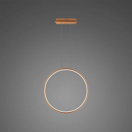 Lampa wisząca Ledowe Okręgi No.1 X 40cm 4k miedziana (LA073/X_40_in_4k_copper) - ALTAVOLA DESIGN