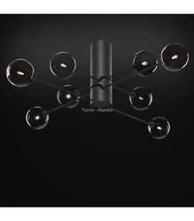 Plafon OSLO kol. czarny (67753) Ramko