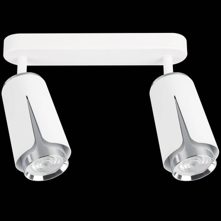 FLOWER WHITE CHROME SPOT 2xGU10 (ML0273) - Milagro