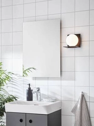 ZENIT Wall 1L IP44 Black/Opal 