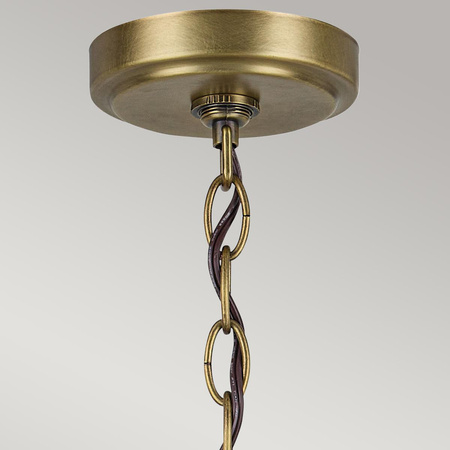 Żyrandol Winslow - 6 źródeł światła - Naturalny mosiądz (KL-WINSLOW6-NBR) - Elstead Lighting