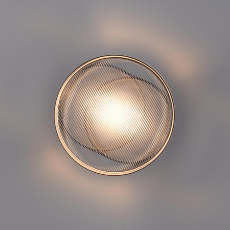 Okrągły kinkiet CARMELLO LED transparentna czarna 13,5 cm (ST-DL-8535 black) - Step into Design