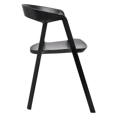 Krzesło VIBIA czarne - polipropylen (210-APP.BLACK) - King Home