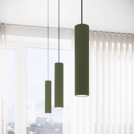 Lampa biurkowa KARBON zielona oliwka (SL.1624) - Sollux Lighting