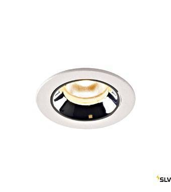 NUMINOS® XS, oprawa sufitowa wpuszczana biała/chromowana 4000 K 20° (1005546) - SLV