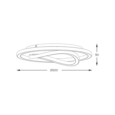 Lampa sufitowa LENS (MX3889-1A-3BGT) - Zuma Line