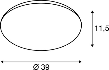 Kinkiet SURFACE V 390 IP44 z czujnikiem (1007517) - SLV