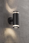 Lampa ścienna BIRK Nordlux GU10 2X28W Aluminium Czarny