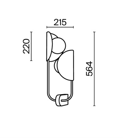 Kinkiet Tropic (MOD164WL-02BS) - Maytoni