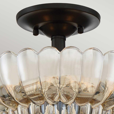Półplafon Whitecap - 3 źródła światła - Kakaowy brąz (QZ-WHITECAP-SF-S) - Elstead Lighting