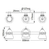 Kinkiet Talland (KL-TALLAND3-PC-BATH) - Elstead Lighting