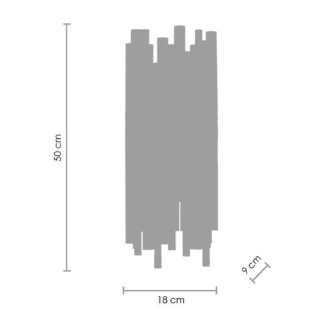 Lampa ścienna TUBO GOLD złota 50 cm (ST-1671 GOLD) - Step into Design