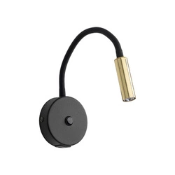 Kinkiet z ładowaniem USB LAGOS BLACK/GOLD (10201) - TK Lighting