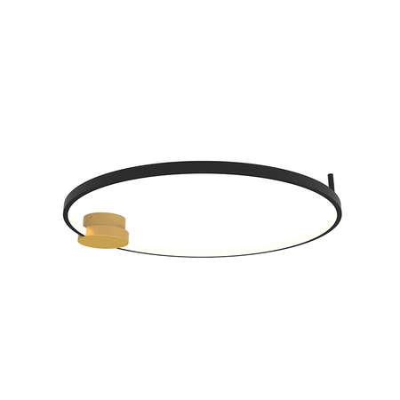 CEILING LED LIGHT 24W 3000K ALUMINIUM-SILICON,GOLD-BLACK RING (23098 Zambelis) - Zambelis