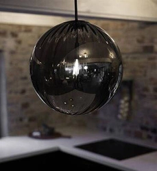 Lampa wisząca FENGARI 1L Matt Black/Smoke (108762) Markslojd