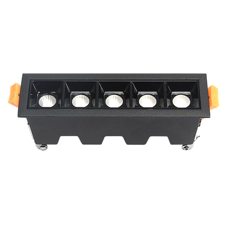 Lampa liniowa Led podtynkowa 10W 3000K czarna JDL-5T - DomenoLED
