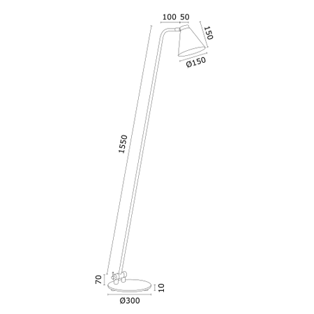Lampa podłogowa 1 pł. AVALONE (8001) - Argon