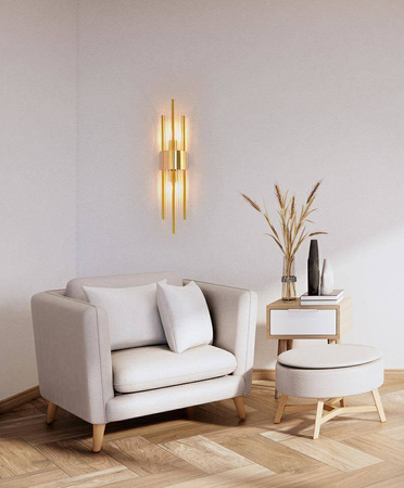 MOOSEE lampa ścienna AMANDA złota (MSE010100263) - Moosee