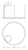 PENDANT LIGHT 55W 3000K ALUMINIUM & ACRYLIC GOLD (22240 Zambelis) - Zambelis