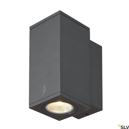 ENOLA SQUARE S, single lampa ścienna natynkowa LED outdoor, kolor antracytowy (1003416) - SLV
