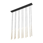 Lampa wisząca PIANO BLACK GOLD 12 (10119) - TK Lighting