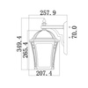 Kinkiet zewnętrzny Wabash (HK-WABASH2-M) - Elstead Lighting