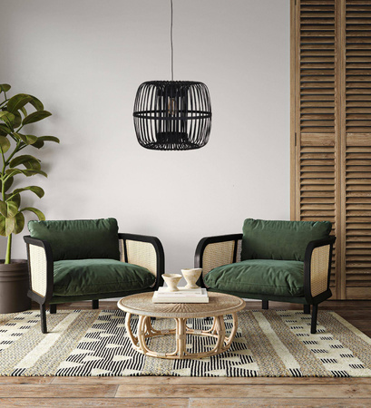 Lampa wisząca Boho bambusowa 38x38x132cm (55707-074) - DIJK