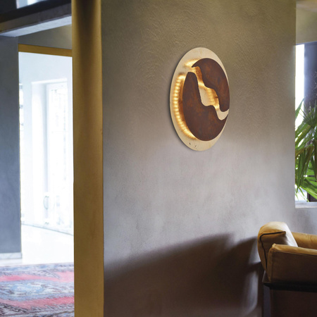 NEVIS LAMPA SUFITOWA RDZA/ZŁOTY (6983-48) - Paul Neuhaus