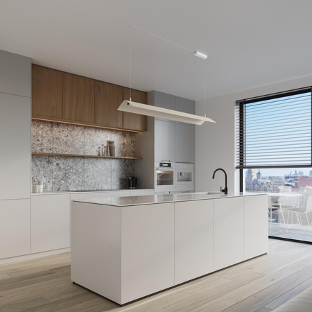 Lampa wisząca ELVA biała LED 4000K (TH.448) - Thoro Lighting