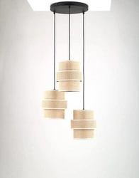 Lampa wisząca CALISTO JUTA 3 KOŁO (6098) - TK Lighting